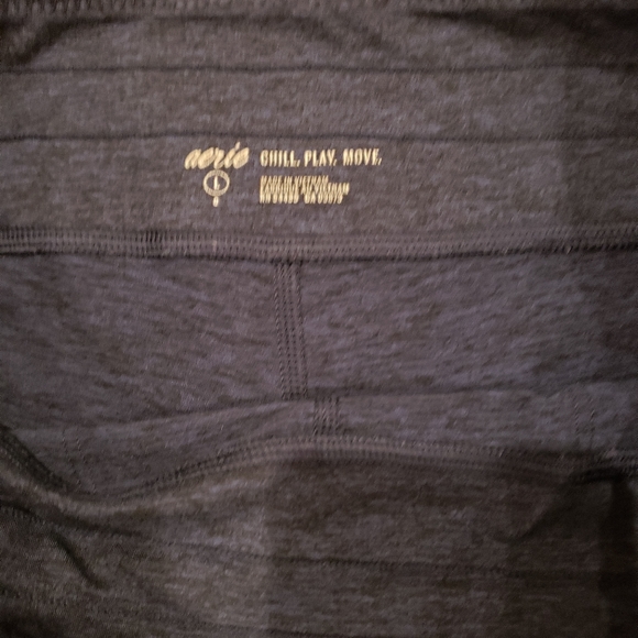 Aerie Chill Play Move Drawstring Leggings, Navy, Size L (Regular) - Picture 5 of 6